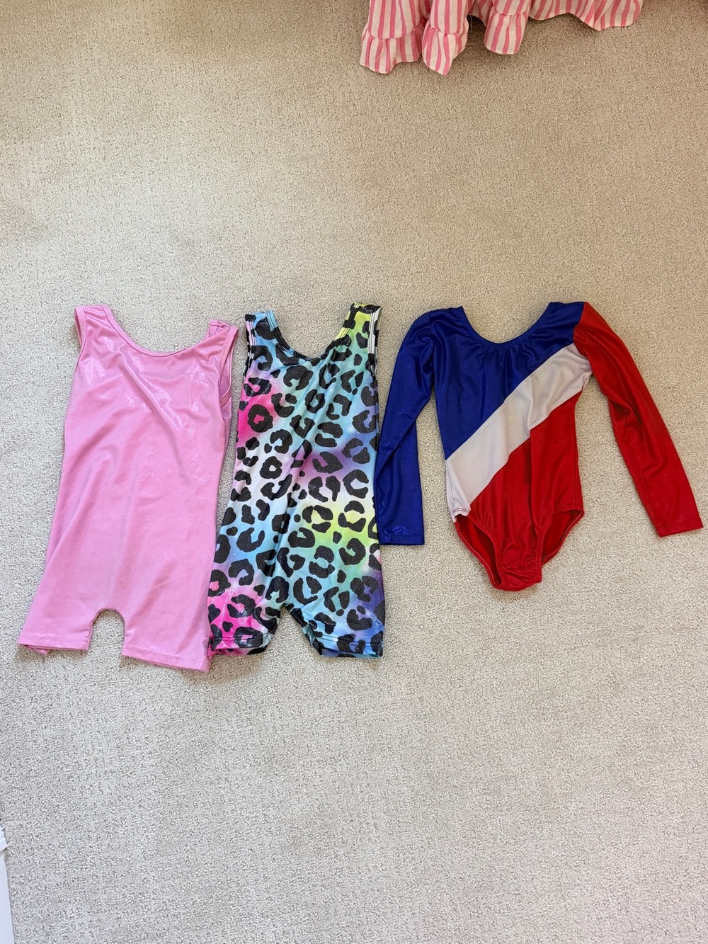 Bundle of 3 gymnastics/dance leotards size 4T